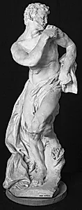 Faun i færd med at blæse i en syrinx by Ubekendt