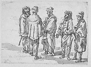 Fem orientalske mænd by Domenico Brandi