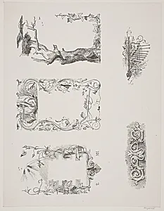 Fem træsnit efter J. Th. Lundbye. Medlemsblad fra Den Danske Radeerforening by H.C. Henneberg