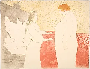 Femme au Lit, Profil, au Petit Lever by Henri de Toulouse-Lautrec