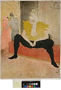 Femme au plateau, Petit Déjeuner, Madame Baron et Mademoiselle Popo by Henri de Toulouse-Lautrec