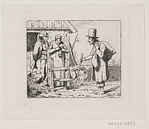 Figurer ved et bondehus