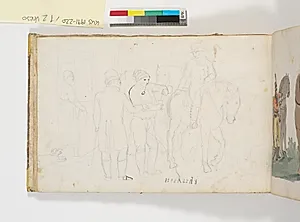 Figurgruppe ved et udskænkningssted? by C.W. Eckersberg