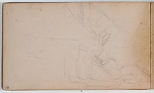 Figurkomposition, skitseret by Niels Larsen Stevns