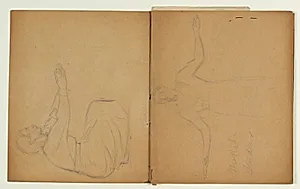 Figurstudie af kvinde til "Kristus velsigner børnene" (1937-38) by Niels Larsen Stevns