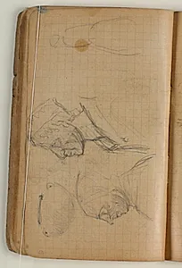 Figurstudie og skitse af krukke by Niels Larsen Stevns
