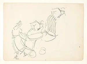 Figurstudie til Langelinie-billedet by Edvard Weie