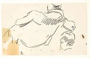 Figurstudie til Langelinie-billedet by Edvard Weie