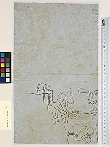 Figurstudier, bl.a. af en sammenkrøbet mand by Johann Heinrich Füssli