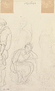 Figurstudier by Wilhelm Marstrand