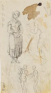 Figurstudier by C.A. Lorentzen