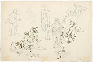 Figurudkast by Lorenz Frølich
