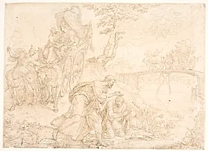 Filip døber ætioperdronningen Kandakes skatmester by Maarten van Heemskerck