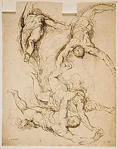Fire svævende figurer by Jacopo Palma (il Giovane)