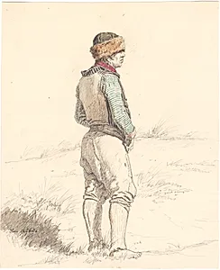 Fiskeren Lars Gayhede på Skagen by Martinus Rørbye
