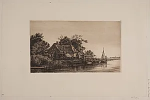 Flodlandskab by Andersen, Cilius