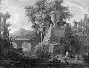 Flodlandskab by Jan Frans van Bloemen