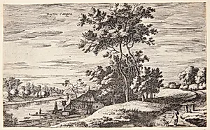 Flodlandskab ved Kampen by Roelant Roghman