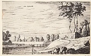Flodlandskab ved Utrecht by Roelant Roghman