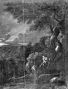 Flugten til Ægypten by Christoph Ludwig Agricola