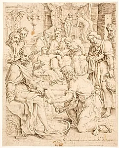 Fodtvætningen by Maarten van Heemskerck
