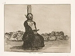 For en knivs skyld (34) by Francisco de Goya