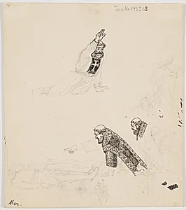 Forarbejder til uanvendte illustrationer by Niels Skovgaard