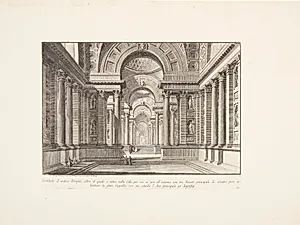 Forhallen i et gammelt tempel ... by Giovanni Battista Piranesi