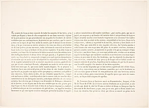 Forord til "Los Desastres de la Guerra", 1863-udgaven by Francisco de Goya