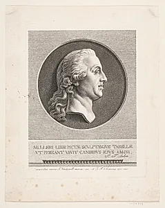 Fr. Adam Müller. Efter Wiedewelts marmormedaillon by J.F. Clemens