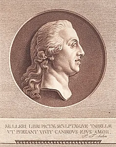 Fr. Adam Müller. Efter Wiedewelts marmormedaillon by J.F. Clemens
