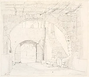 Fra en gade i "Terracina" by Wilhelm Marstrand