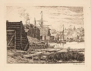 Fra Engelskmandens Plads på Christianshavn by Louise Ravn-Hansen