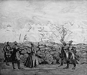 Fra Nysø have. H.C. Andersen ved skræppekanten by Niels Larsen Stevns