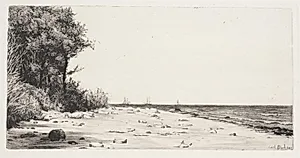 Fra Sjællands nordkyst. Hornbækplantagen by Carl Bloch