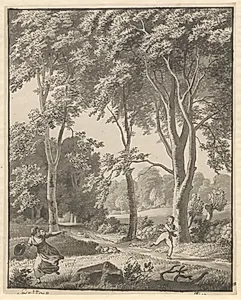 Fra skoven ved Svendstrup by C.W. Eckersberg