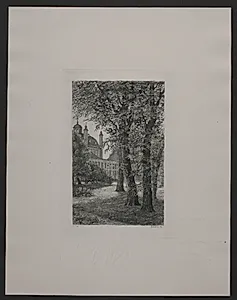 Fra slotsparken by Axel Holm