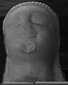 Fra statue af kouros by Ubekendt