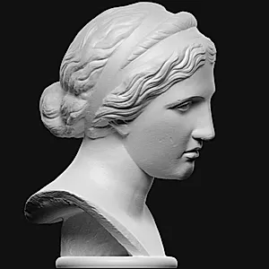 Fra statue. Nymfe, muse el. fra niobidegruppe by Ubekendt