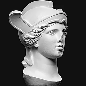 Fra statuen af Athena Parthenos by Ubekendt