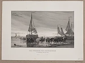Fra stranden ved Scheweningen by Adolph Kittendorff