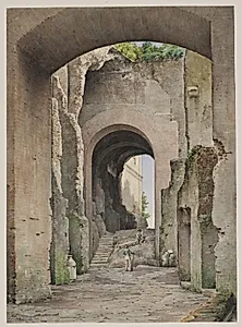 Fra udgravning i Kejserpaladset, Rom 1864