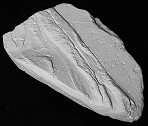 Fragment fra overkrop med chiton. Efter originalen til Afrodite-statue, Hera Borghese by Ubekendt