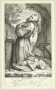 Frans af Assisi by Jacob Matham