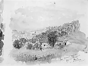 Fransk landskab med en landsby by Wilfrid Steiner