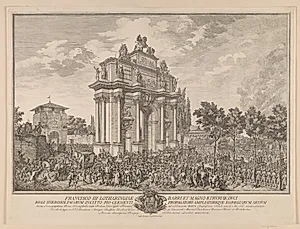 Frantz Stephans æresport, ved indtog i Firenze 1739 by Marcus Tuscher