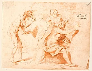 Freden beskytter kunsten mod krigens angreb by Heinrich Dittmers