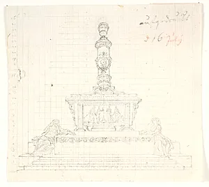 Frederik den Vs monument i Roskilde by Gerhard Ludvig Lahde