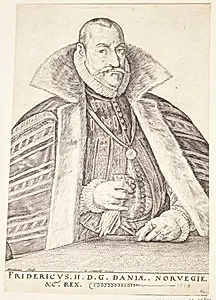 Frederik II, konge af Danmark og Norge by Hendrick Goltzius