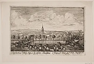 Frederik V's indtog i Horsens by Poul Isac Grønvold